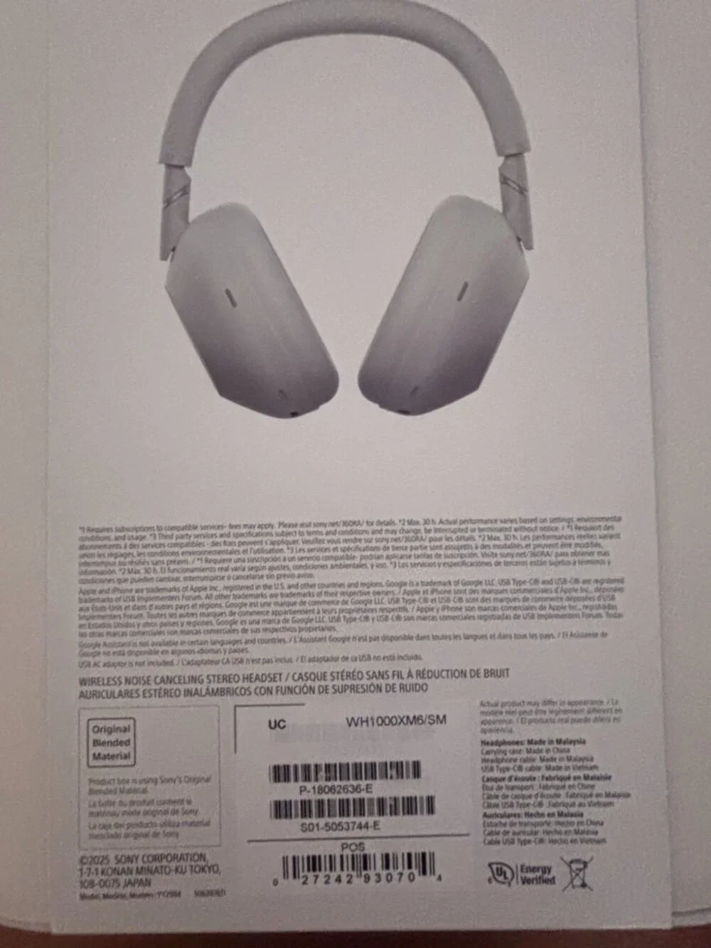 WH-1000XM6 Best Wireless Noise Canceling Headphones | Platinum Silver